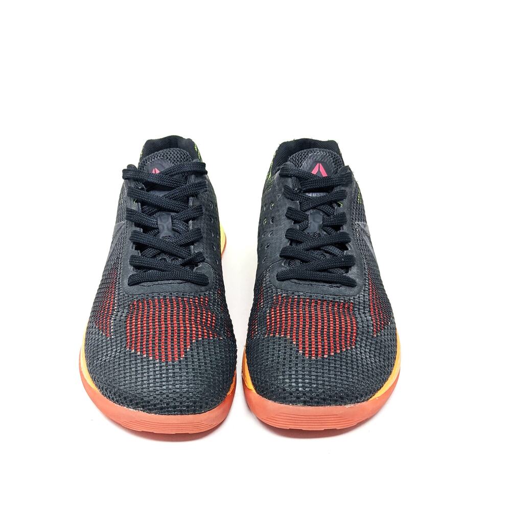 Reebok Womens 9.5 Crossfit Nano 7 Black Yellow Orange Low Top Sneakers Lace Up - Picture 5 of 9